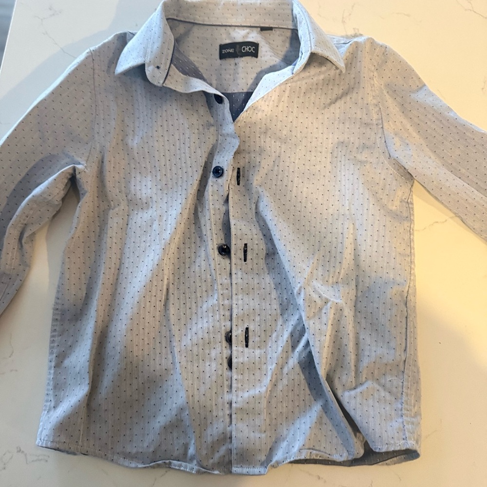 Kids Blue Long Sleeve Shirt